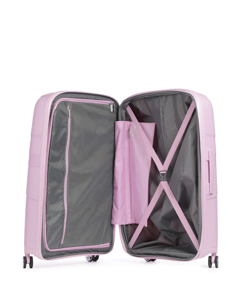 American Tourister Starvibe 4-Rollen Trolley metallic pastel lavender