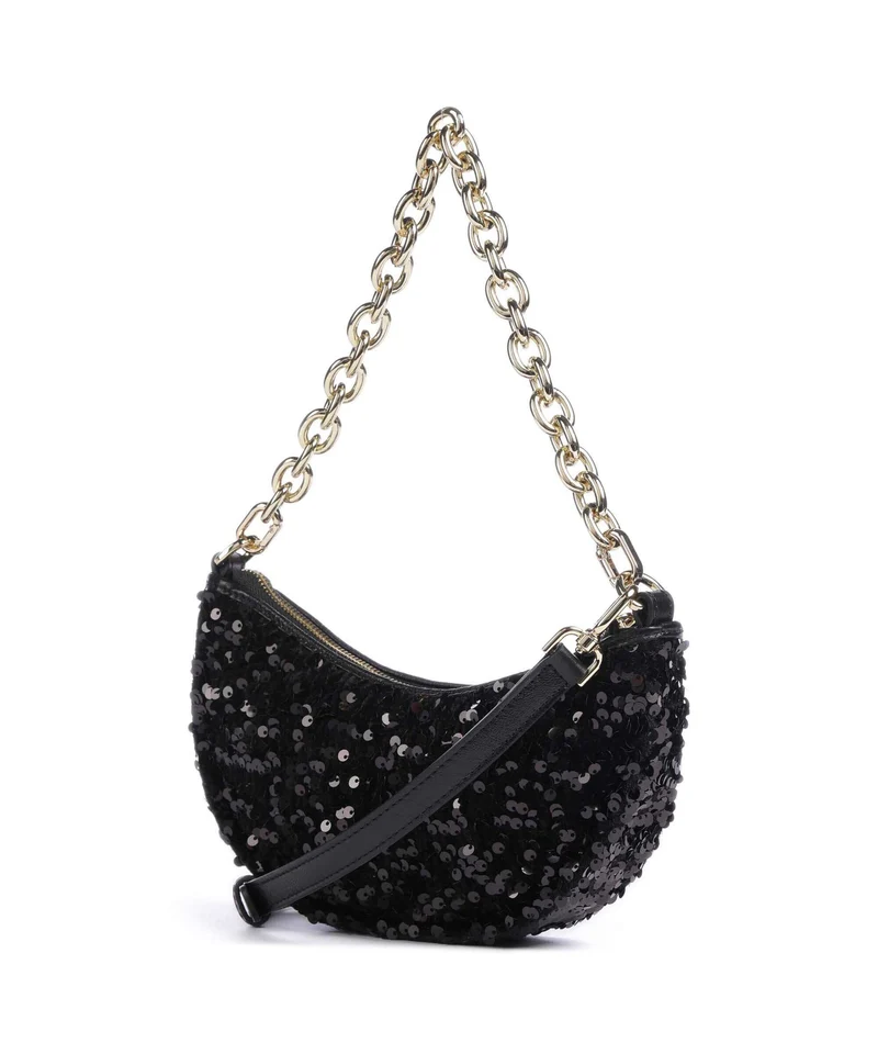 Abro Sequins Moon Schultertasche black/gold