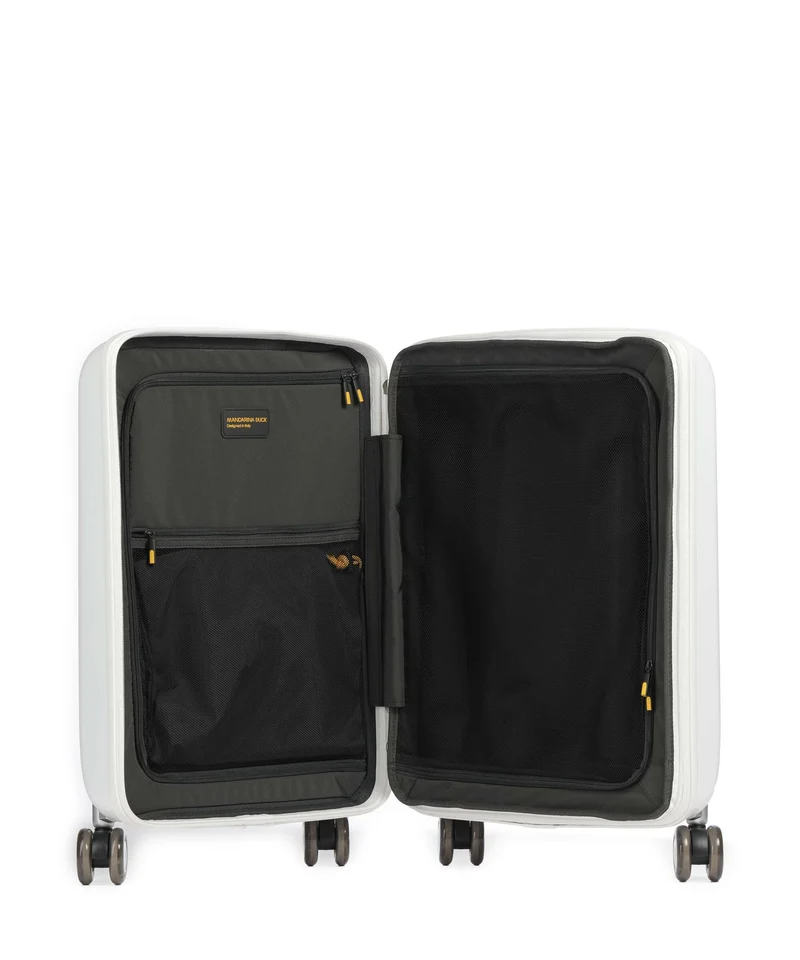 Mandarina Duck Sky Duck 4-Rollen Trolley blanc