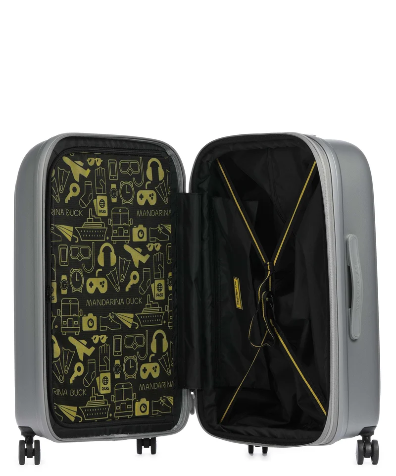 Mandarina Duck Logoduck+ 4-Rollen Trolley silver