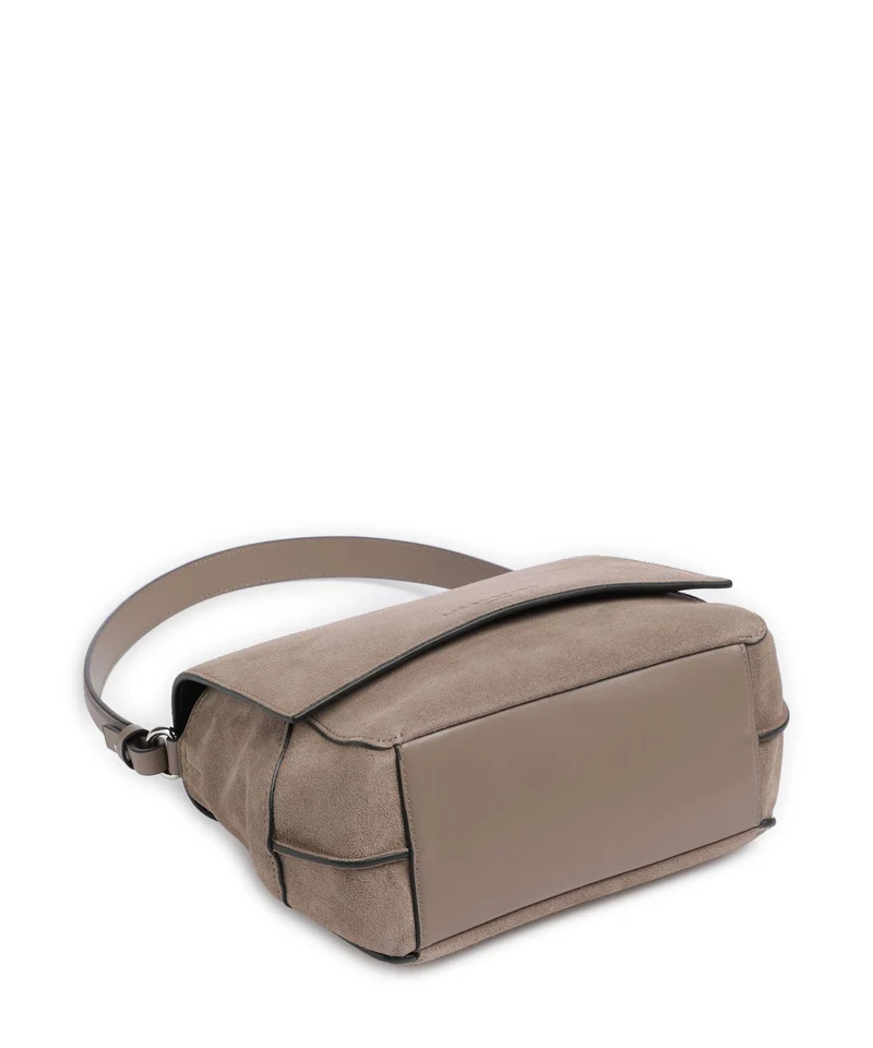 Liebeskind Lilly Suede M Schultertasche neutral gray