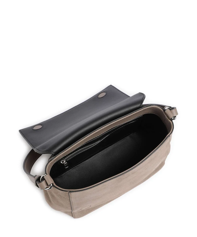 Liebeskind Lilly Suede M Schultertasche neutral gray