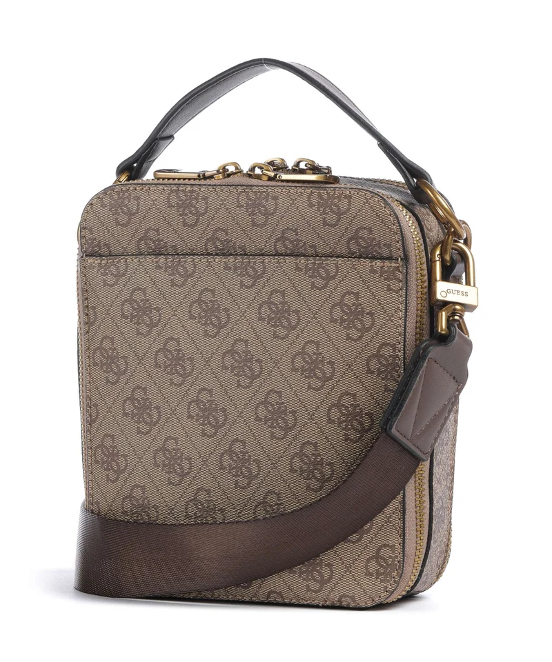 Guess Torino 4G Umhängetasche beige/brown