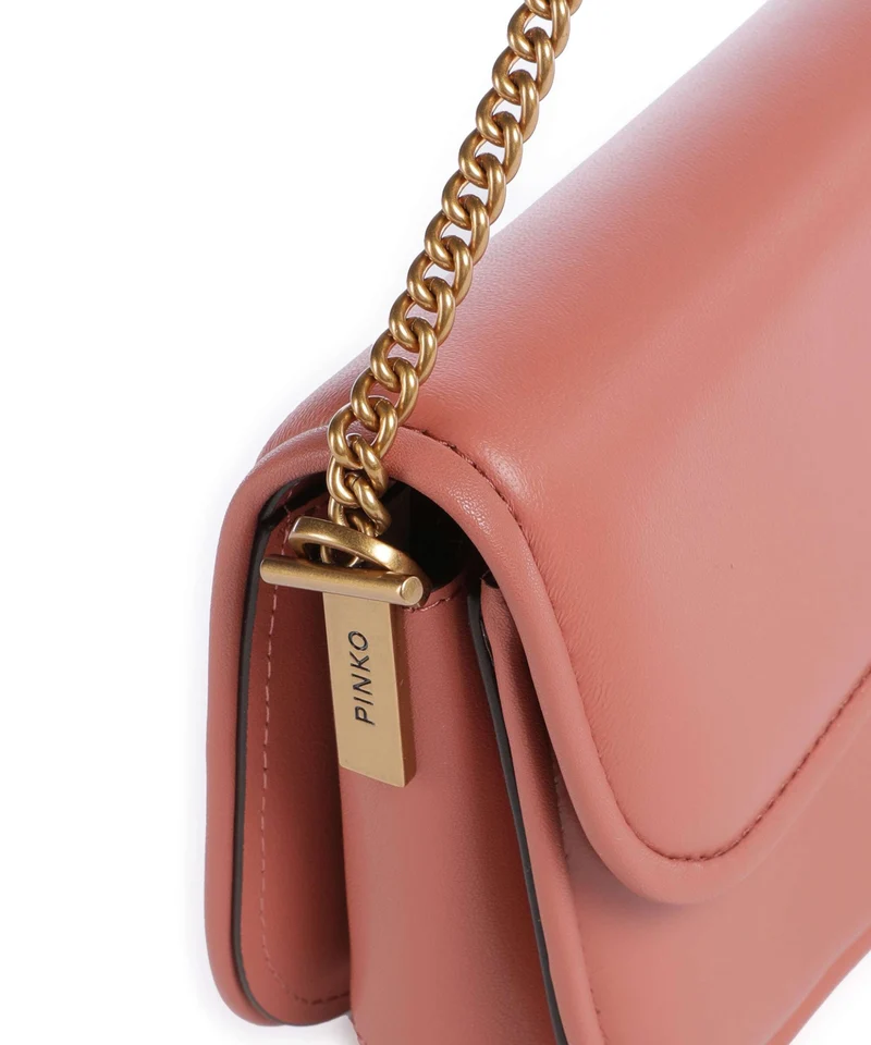 Pinko Love Box Horizontal Schultertasche marrone aragona/antique gold