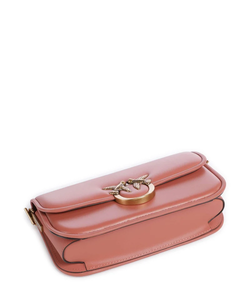 Pinko Love Box Horizontal Schultertasche marrone aragona/antique gold