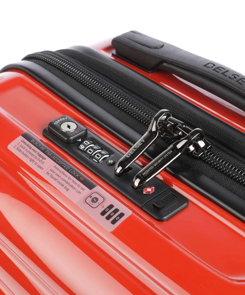 Delsey Paris Shadow 5.0 4-Rollen Trolley intensives rot