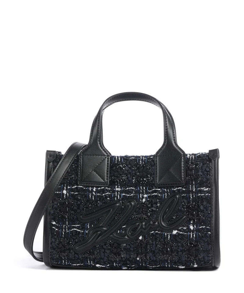 Karl Lagerfeld K/Skuare Small Handtasche dark navy/boucle