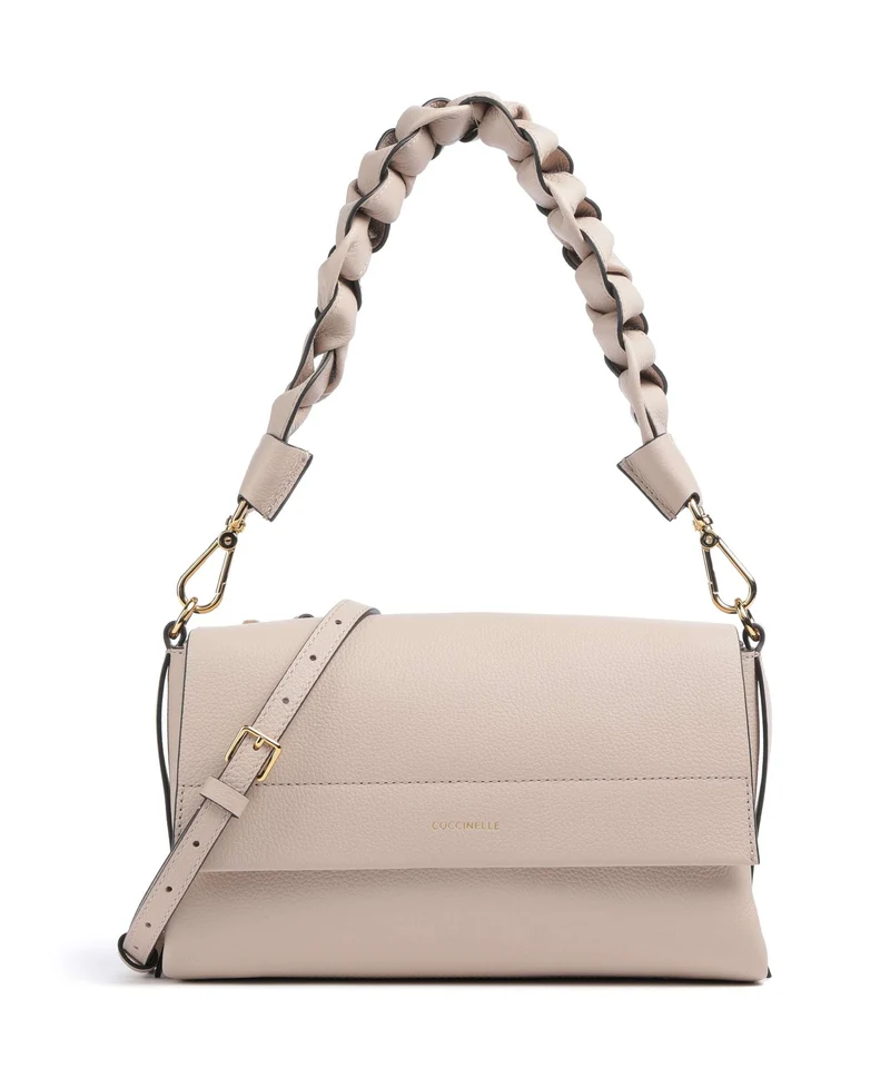 Coccinelle Boheme Grana Double Schultertasche rosette/warm taupe