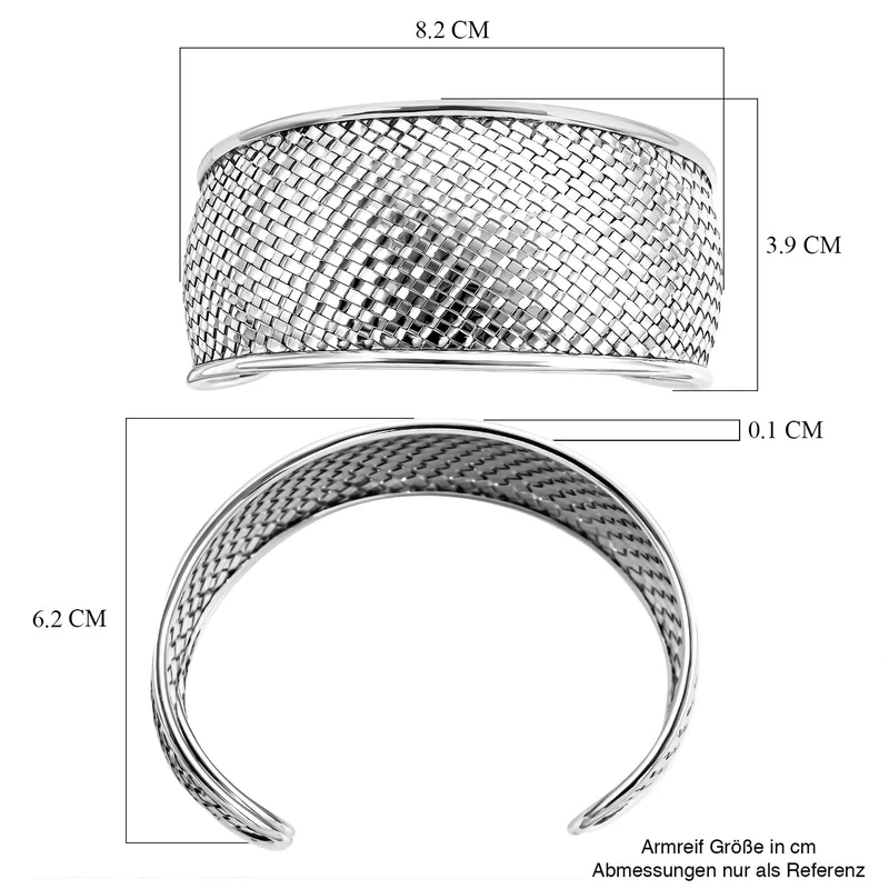 Royal Bali Kollektion - 925 Silber Armreif, ca. 19 cm, ca. 36,00g
