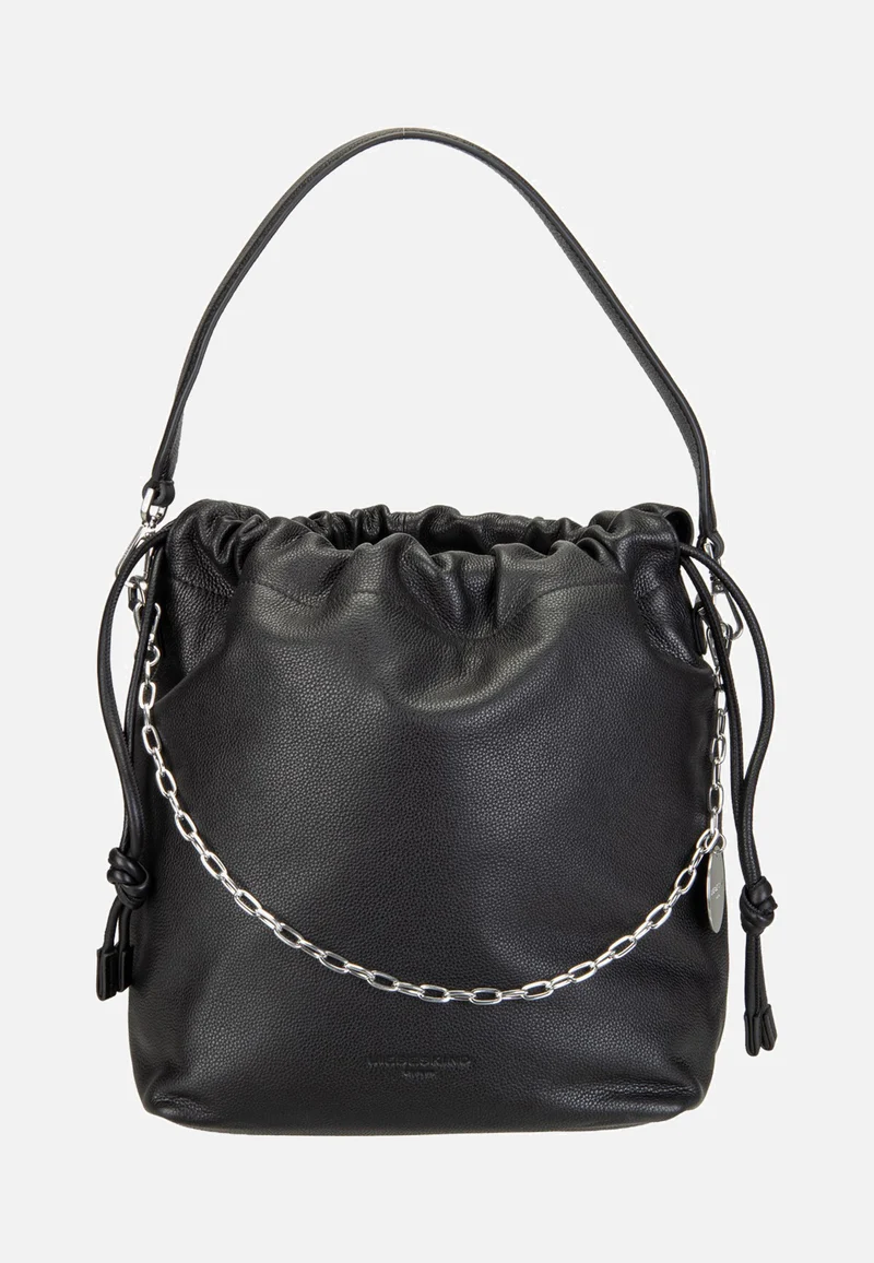 Lya II Hobo M Small Pebble Black - Bucket Bag