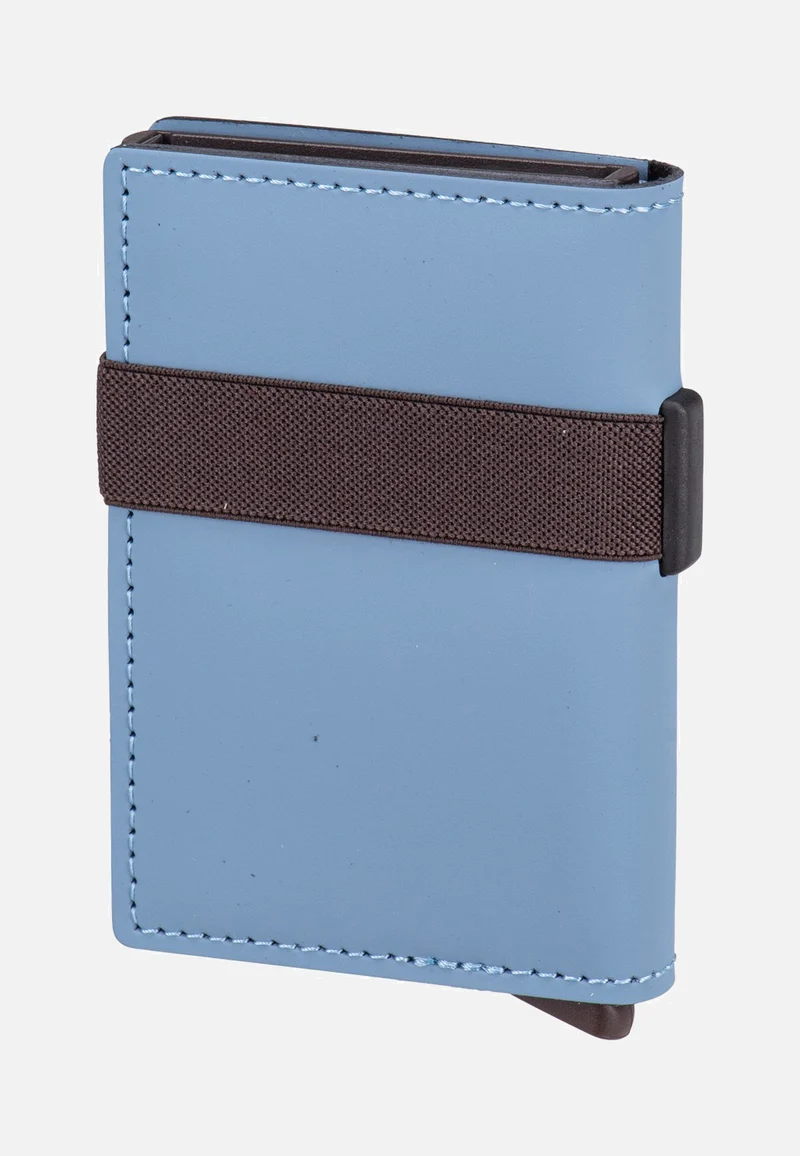 Bandwallet Matte Steel Blue-Brown - Portemonnaie