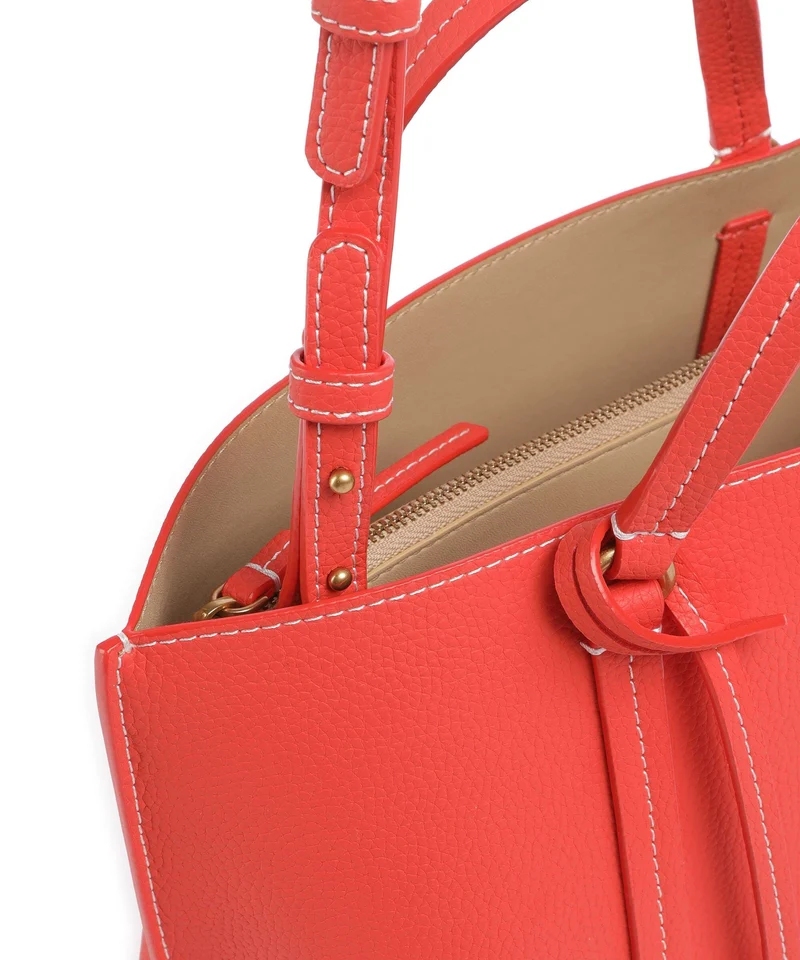 Pinko Carrie Classic Handtasche rosso mandarino/antique gold