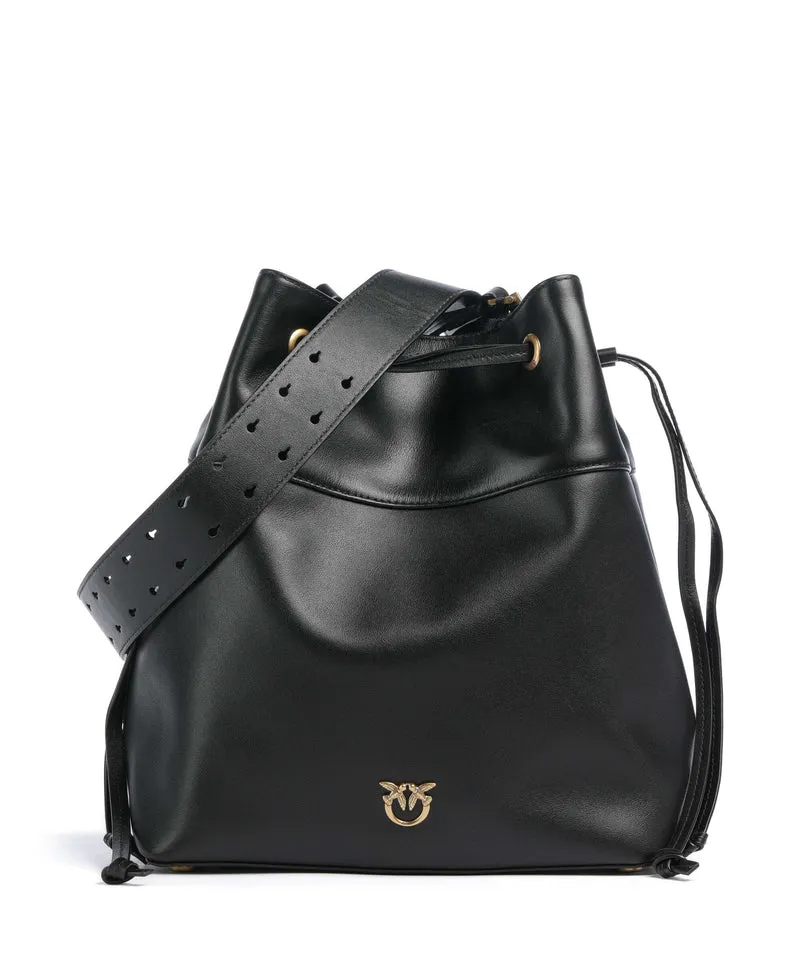 Pinko Secchiello Classic Bucket Handtasche nero/antique gold