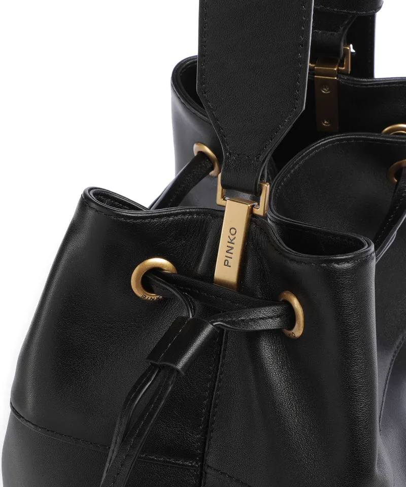 Pinko Secchiello Classic Bucket Handtasche nero/antique gold