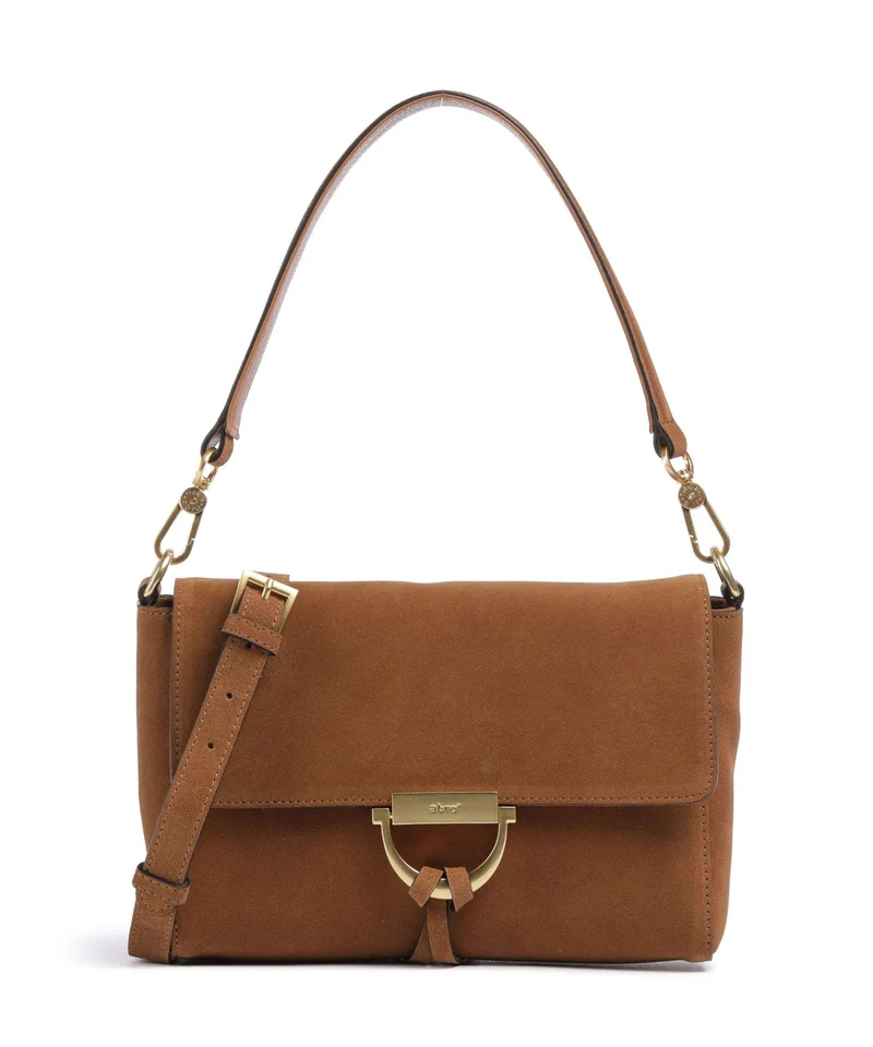 Abro Suede Temi Schultertasche cuoio