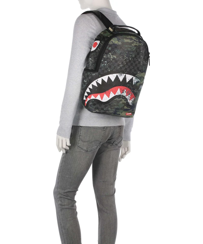 Sprayground Camo Splash Rucksack green