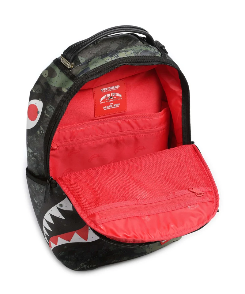 Sprayground Camo Splash Rucksack green