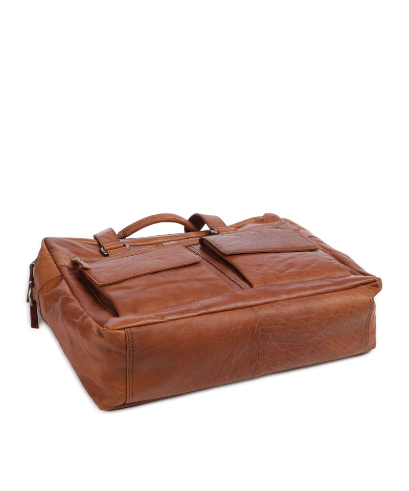Spikes & Sparrow Bronco Aktentasche cognac
