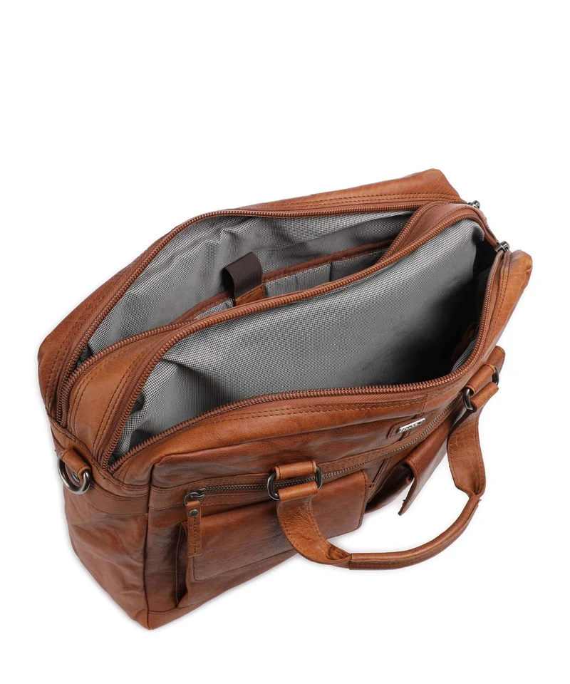 Spikes & Sparrow Bronco Aktentasche cognac
