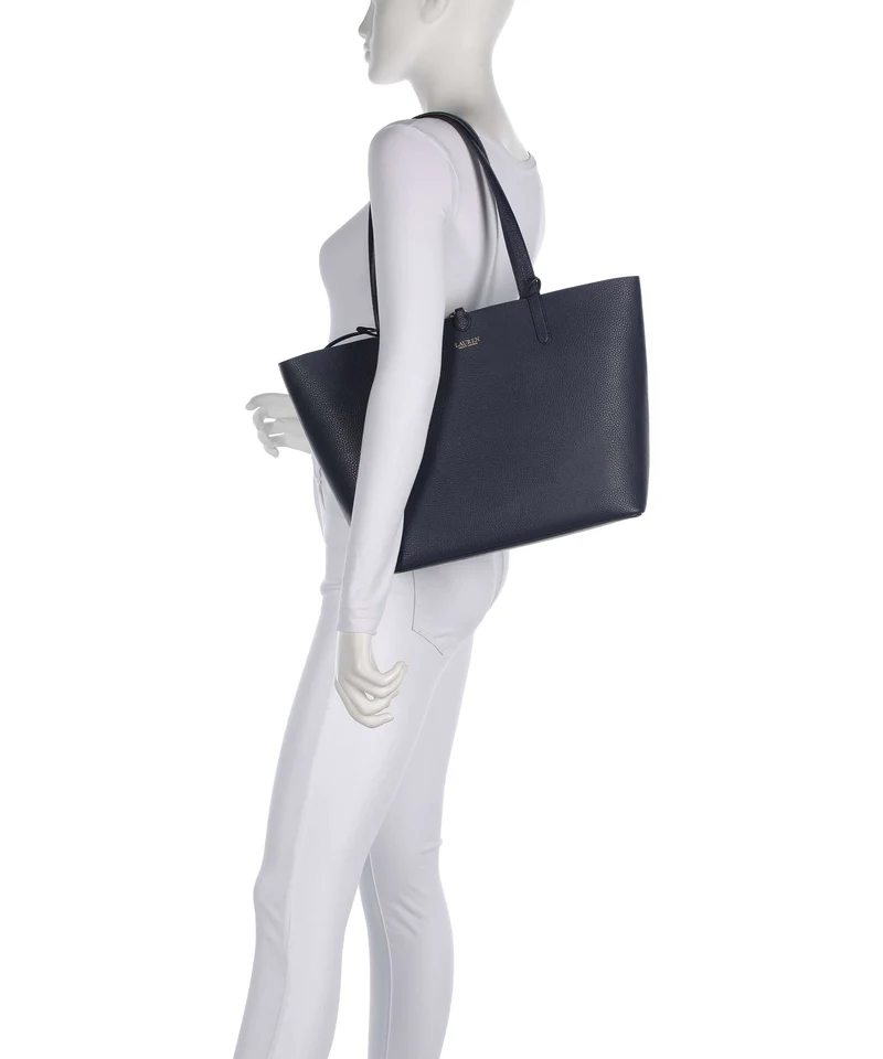 Lauren Ralph Lauren Medium Shopper refined navy/skinny stripe