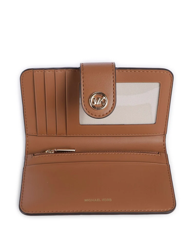 Michael Kors MK Pop Charm Medium Geldbörse brown/acorn