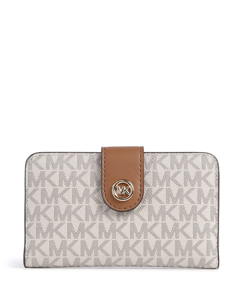 Michael Kors MK Pop Charm Medium Geldbörse vanilla/acrn