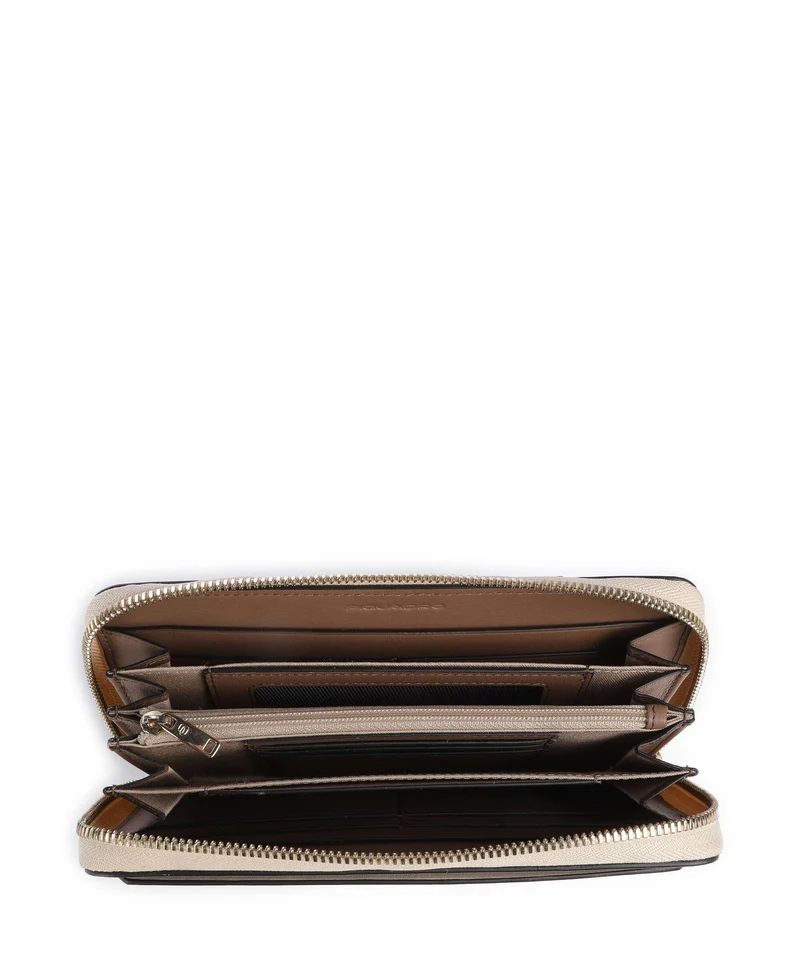 Piquadro Circle Geldbörse beige/cuoio