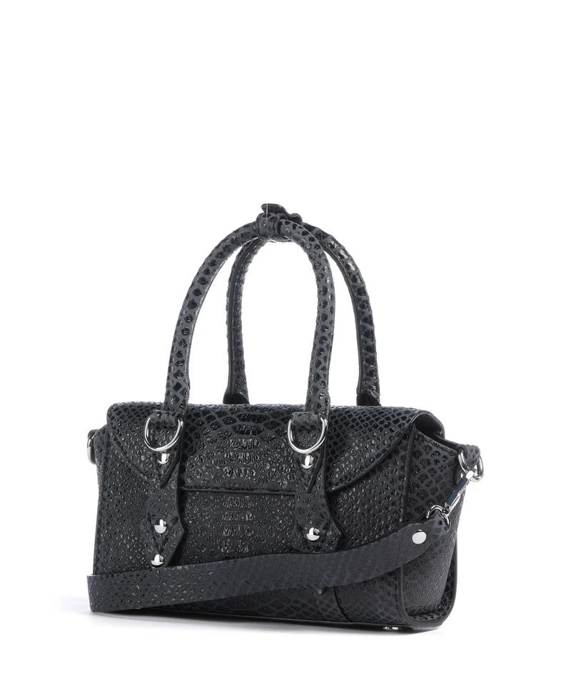 Vivienne Westwood Bettina Snake Effect Mini Handtasche dark grey