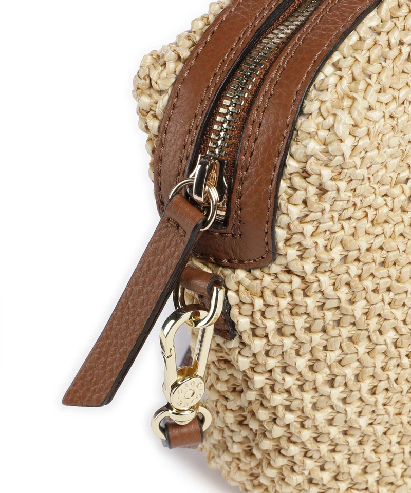 Abro Maglia Raffia Kaia Umhängetasche natural/nut