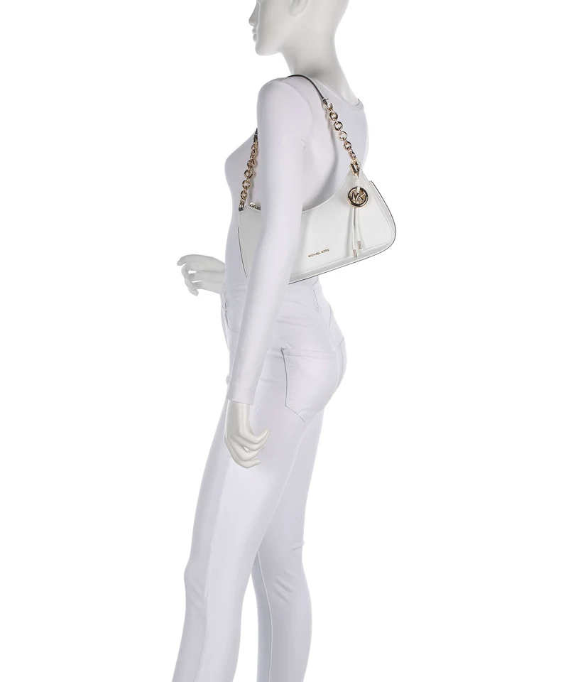 Michael Kors Nolita Medium Schultertasche optic white