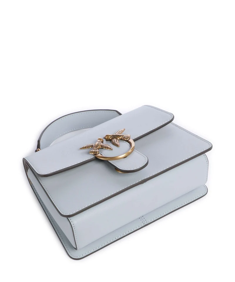 Pinko Love One Mini Handtasche azzurro celeste/antique gold