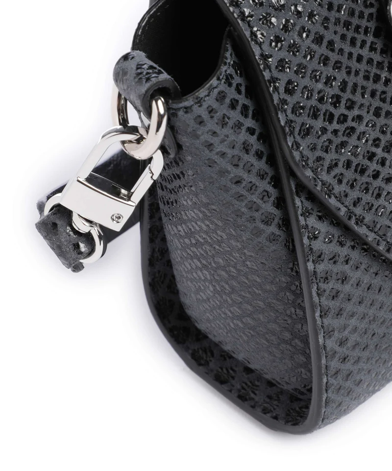 Vivienne Westwood Kimmy Snake Effect Umhängetasche dark grey
