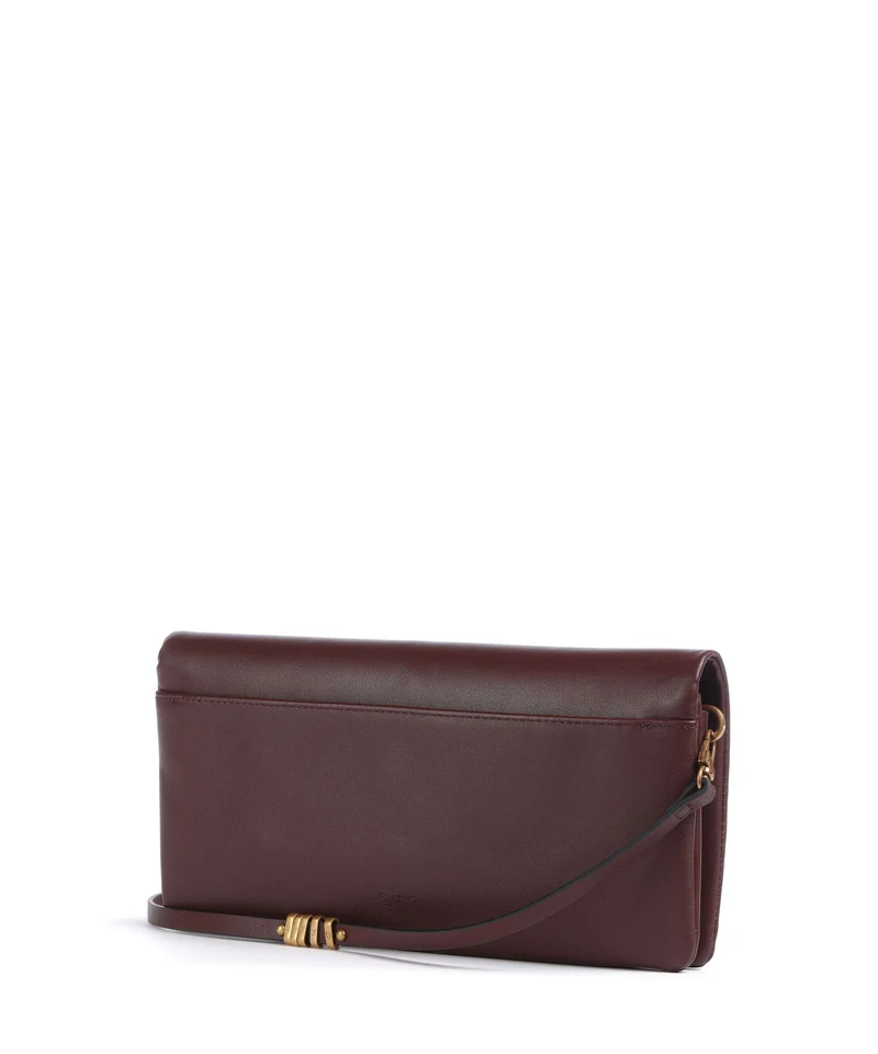 Pinko Click Soft Classic Umhängetasche burgundy wine/antique gold