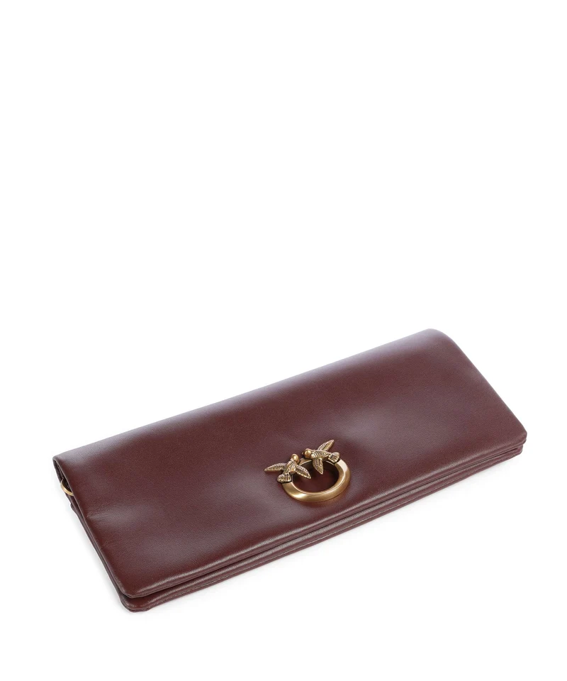 Pinko Click Soft Classic Umhängetasche burgundy wine/antique gold