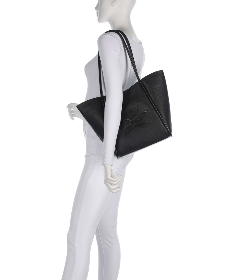 Karl Lagerfeld K/Autograph Medium Shopper black/nickel