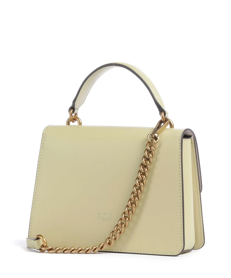 Pinko Love One Mini Handtasche giallo vaniglia/antique gold