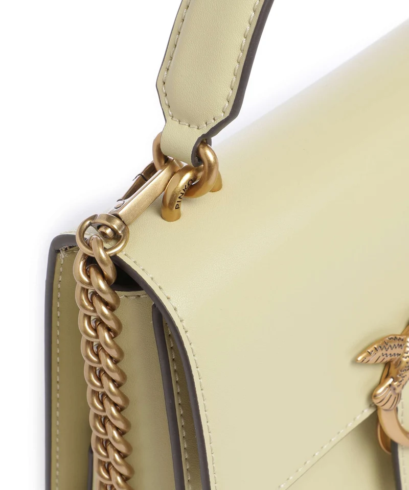 Pinko Love One Mini Handtasche giallo vaniglia/antique gold