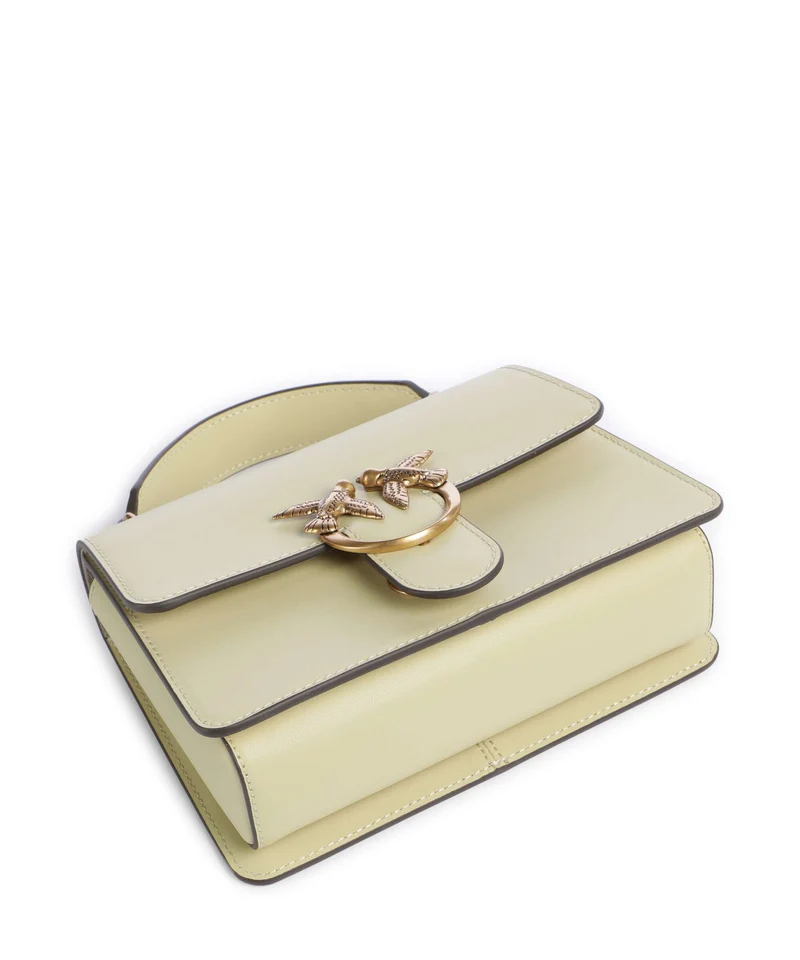 Pinko Love One Mini Handtasche giallo vaniglia/antique gold