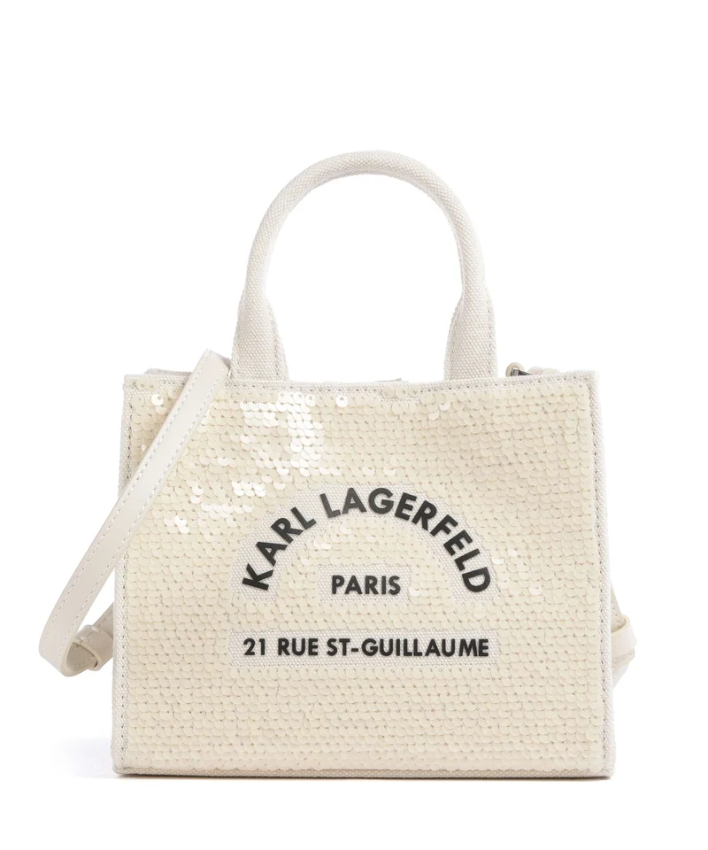 Karl Lagerfeld K/Rue St Guillaume Mini Umhängetasche natural