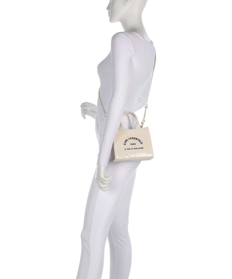 Karl Lagerfeld K/Rue St Guillaume Mini Umhängetasche natural