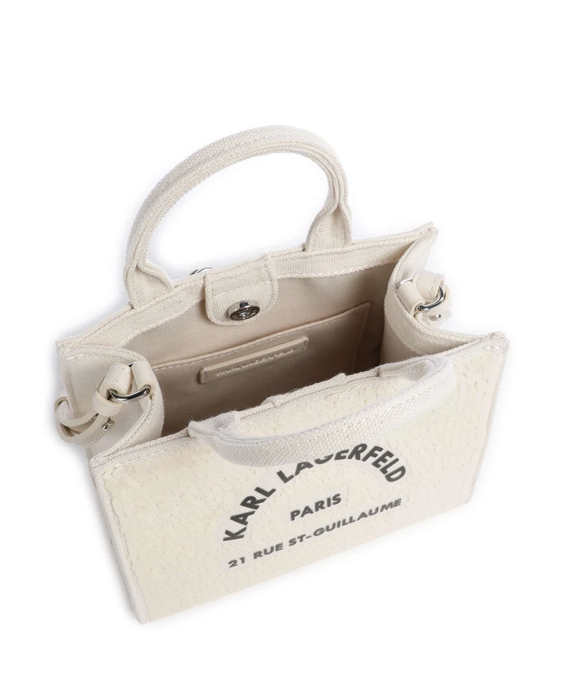 Karl Lagerfeld K/Rue St Guillaume Mini Umhängetasche natural