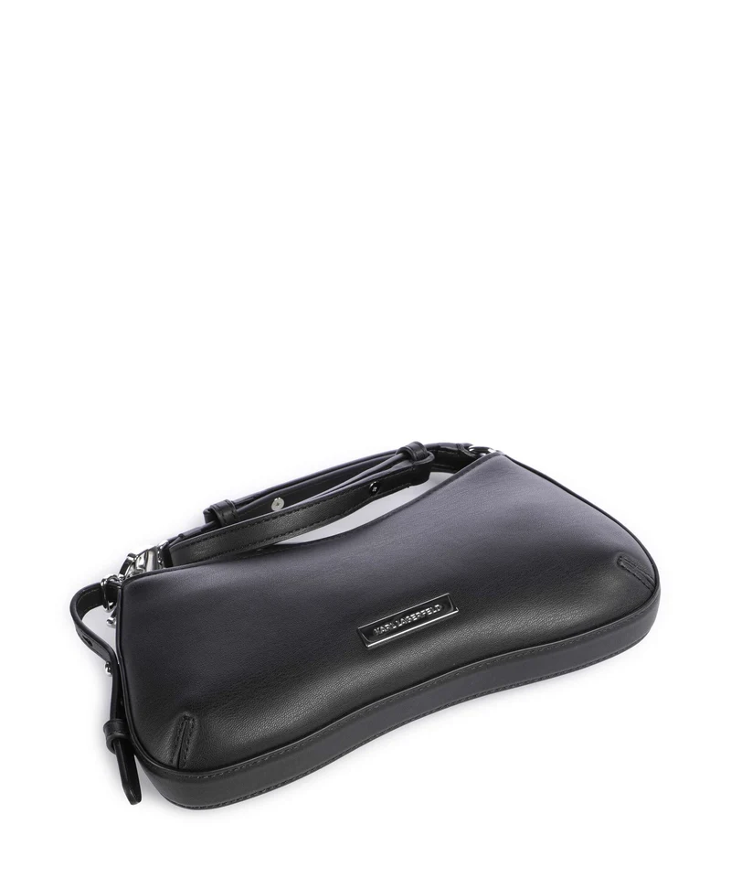 Karl Lagerfeld Ikon Smooth Schultertasche black