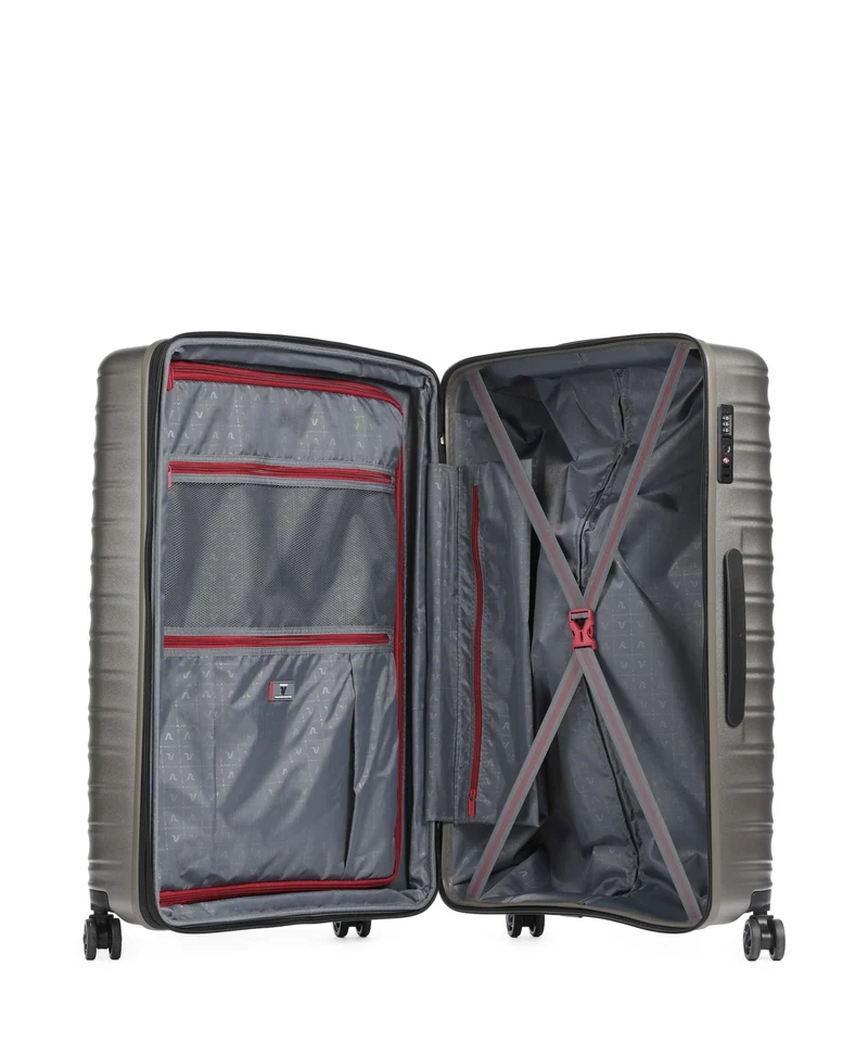 Roncato Wave DLX 4-Rollen Trolley champagne