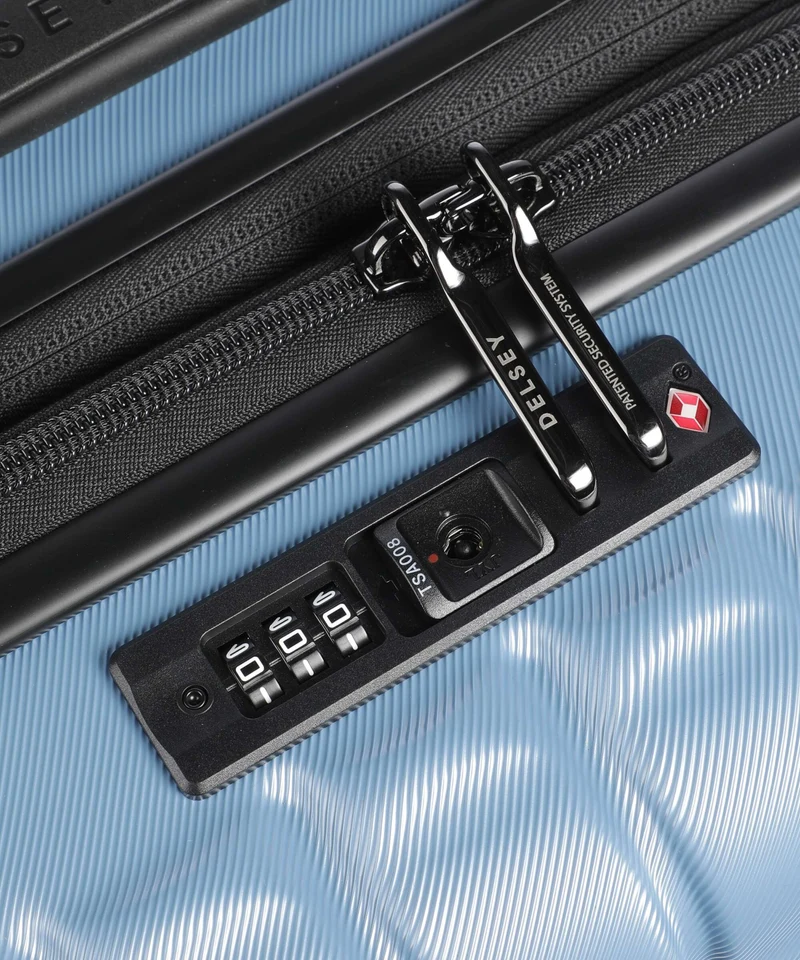 Delsey Paris Longitude 4-Rollen Trolley blue