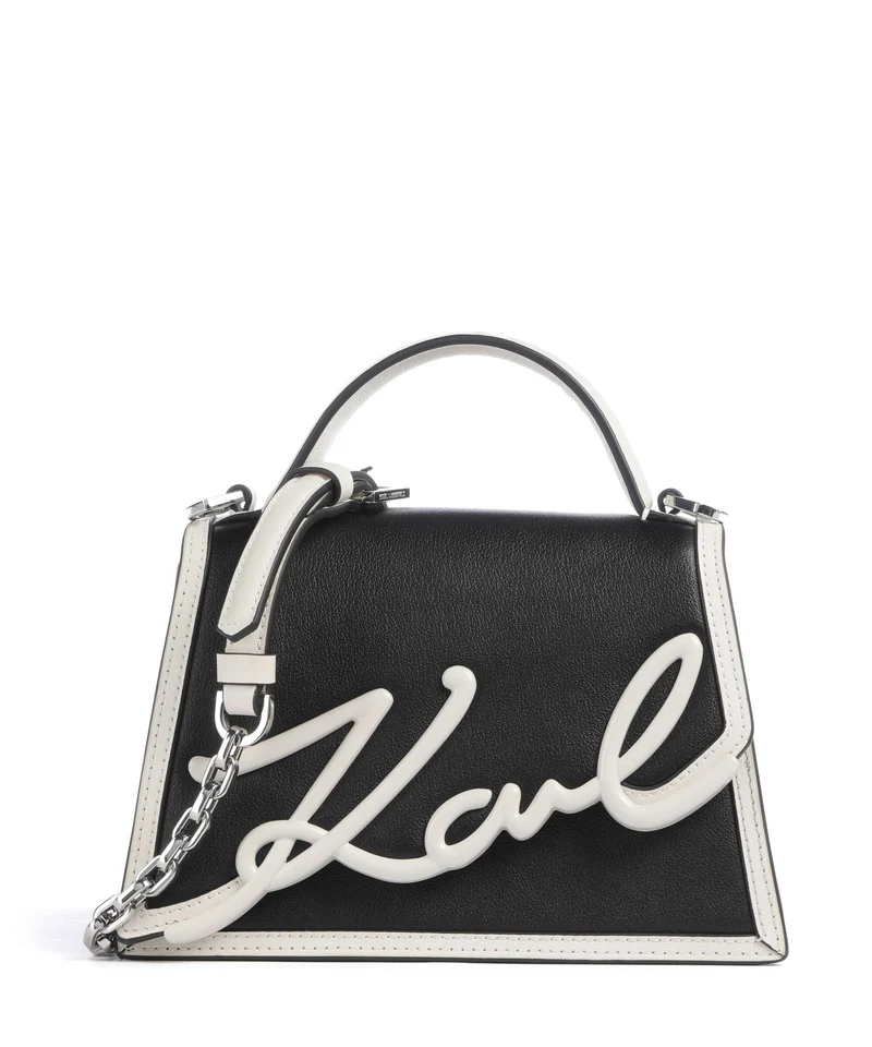 Karl Lagerfeld K/Signature 2.0 Umhängetasche black/white