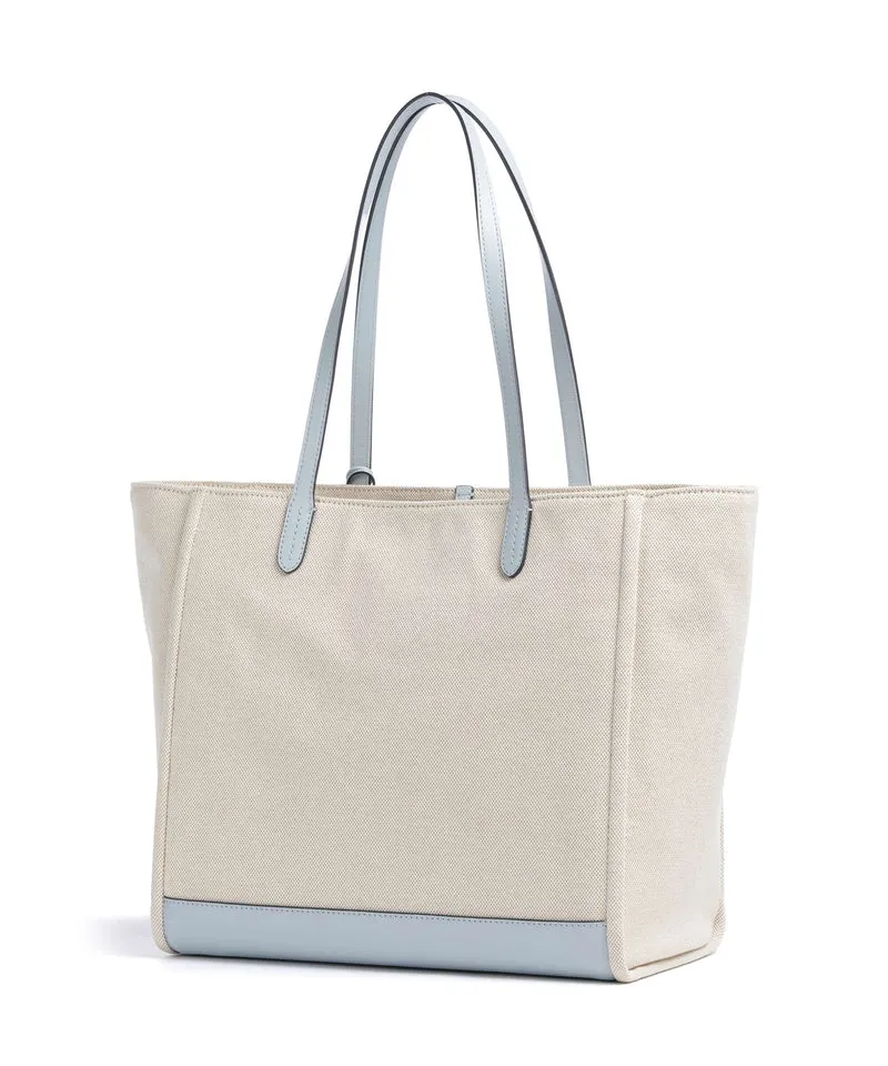 Lauren Ralph Lauren Cameryn Large Shopper natural/buff canvas/alpine blue