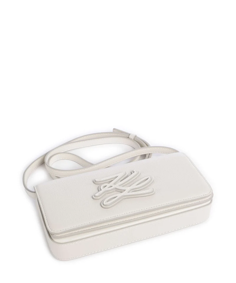 Karl Lagerfeld K/Autograph Mini Umhängetasche off white
