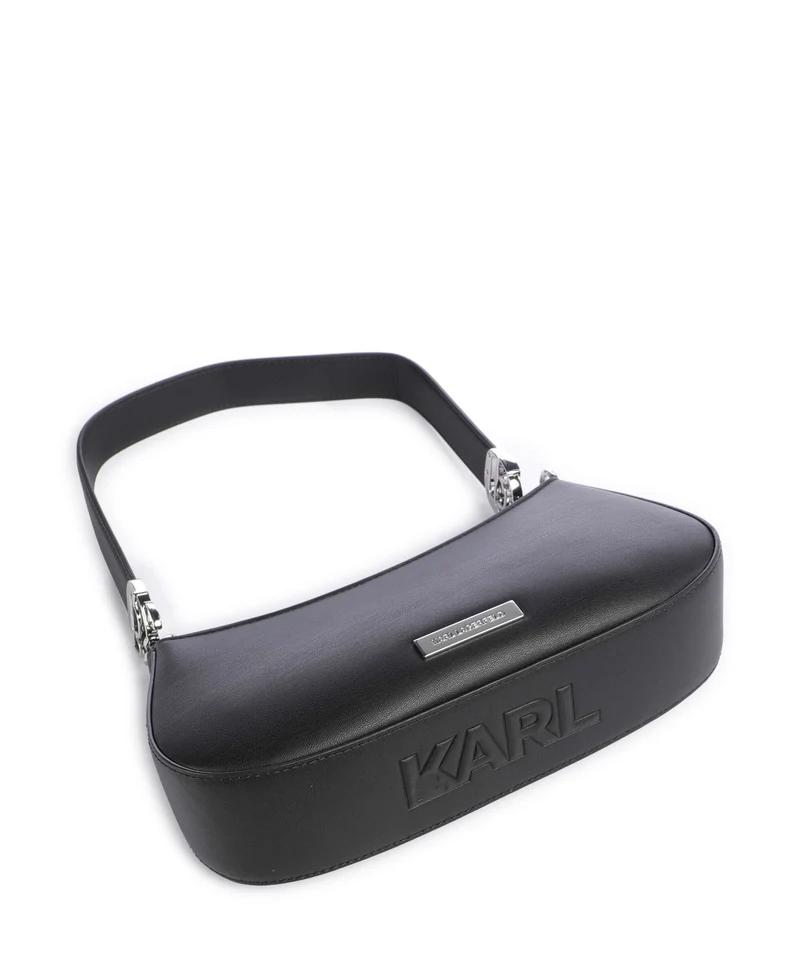 Karl Lagerfeld Ikon Smooth Schultertasche black