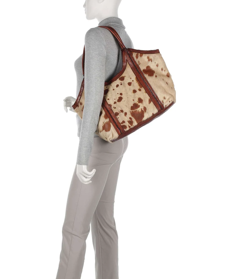 Campomaggi Shopper bianco/beige/cognac