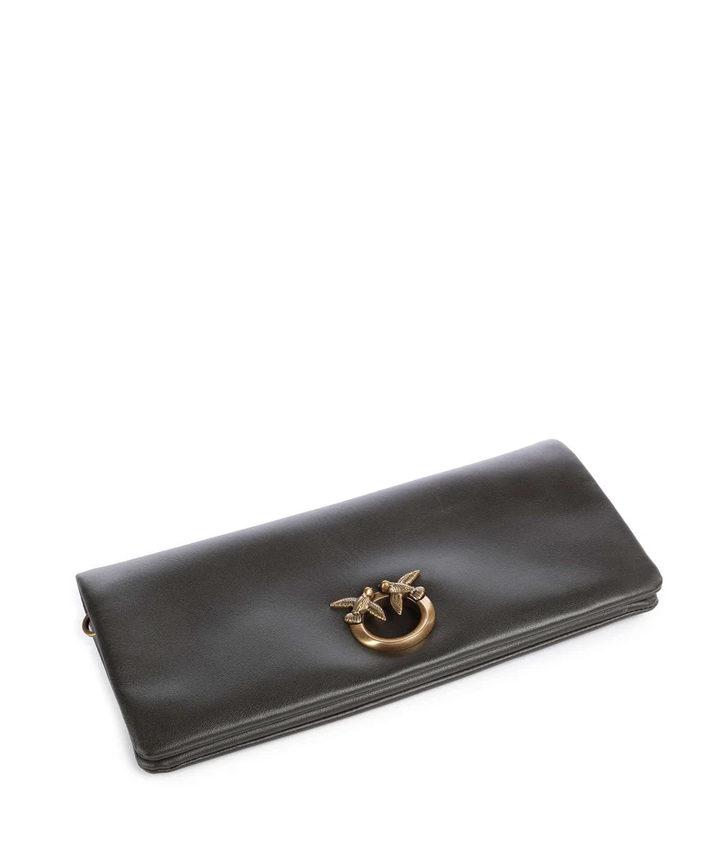 Pinko Click Soft Classic Umhängetasche verde fango/antique gold
